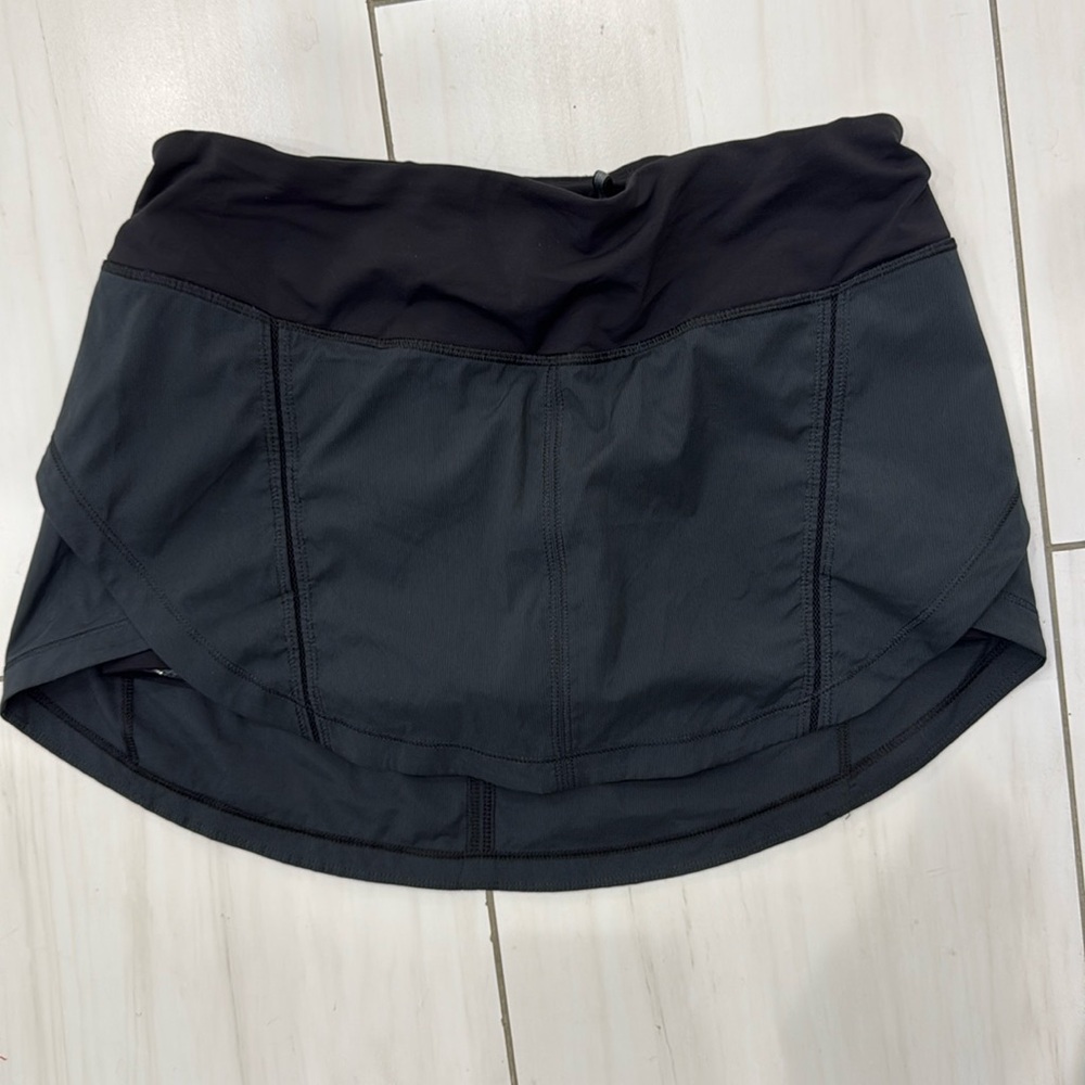 Black Lululemon Tennis/Run Mini Skort Size 8
